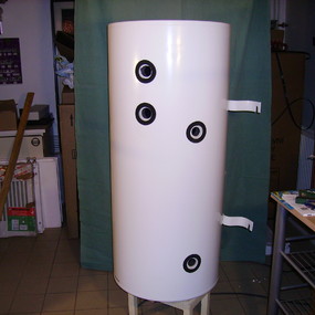 Akumulační zásobník pro tepelné čerpadlo - květen 2006